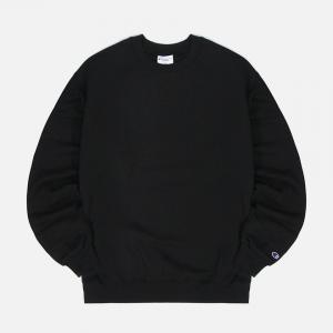 (S600) 더블드라이 에코플리스 맨투맨 BLACK